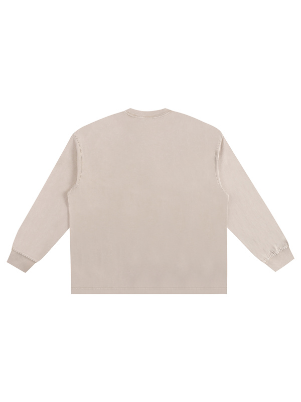 Snow Washed Oversized Long Sleeve T-Shirt – Vintage